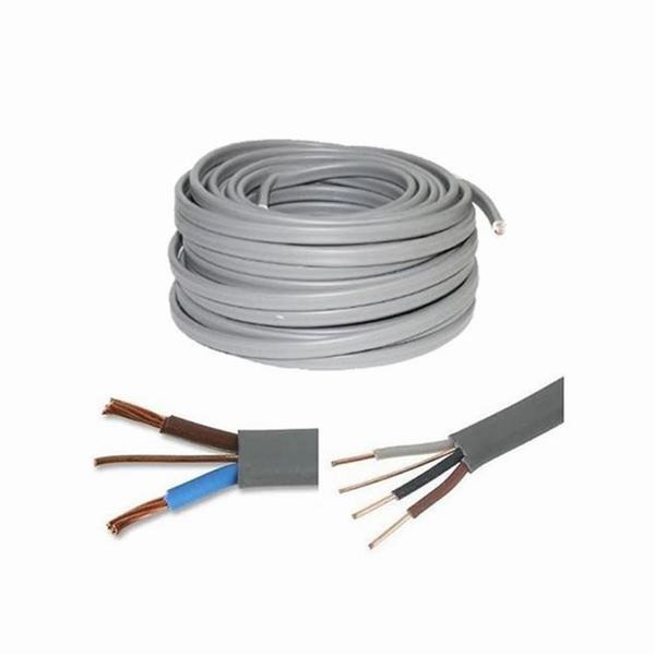 China 
                                 flach Draht-elektrisches kabel des Zwilling-2X1.5+E und der Masse                              Herstellung und Lieferant