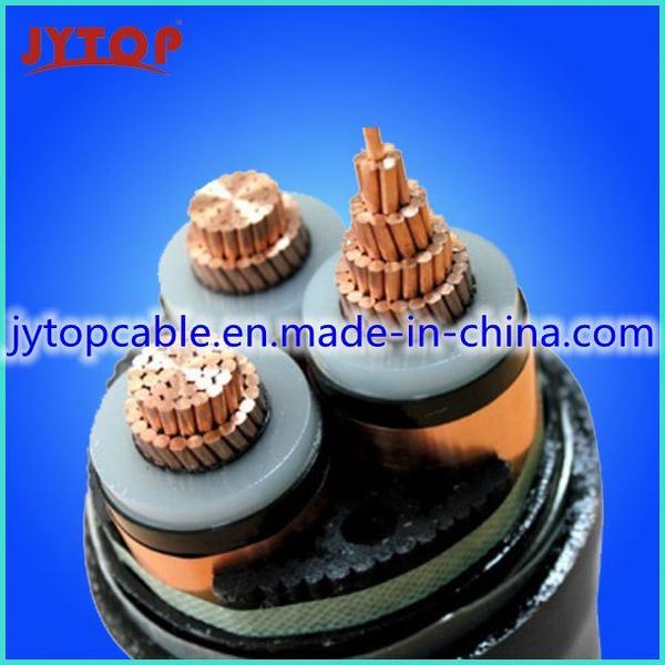Chine 
                                 Au milieu de la tension 8.7/15Mv kv Conducteur en cuivre avec isolation XLPE Câble d'alimentation                              fabrication et fournisseur