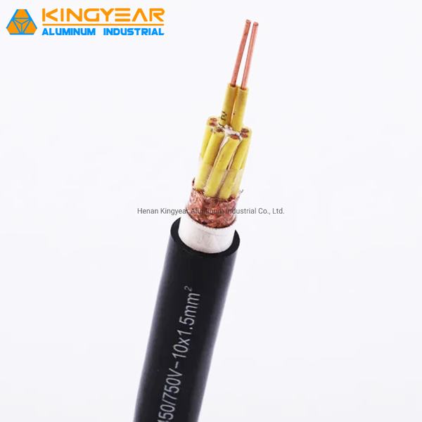 
                                 Kvv Kvvp núcleo de cobre aislados con PVC, recubierto de PVC Cable Blindado de cable de control                            