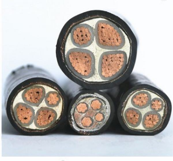
                                 Le fil électrique-4 Core 0 6 1 kv Câble d'alimentation Types de fils de cuivre de basse tension électrique souterrain chauffé câble industrielle 1X300                            