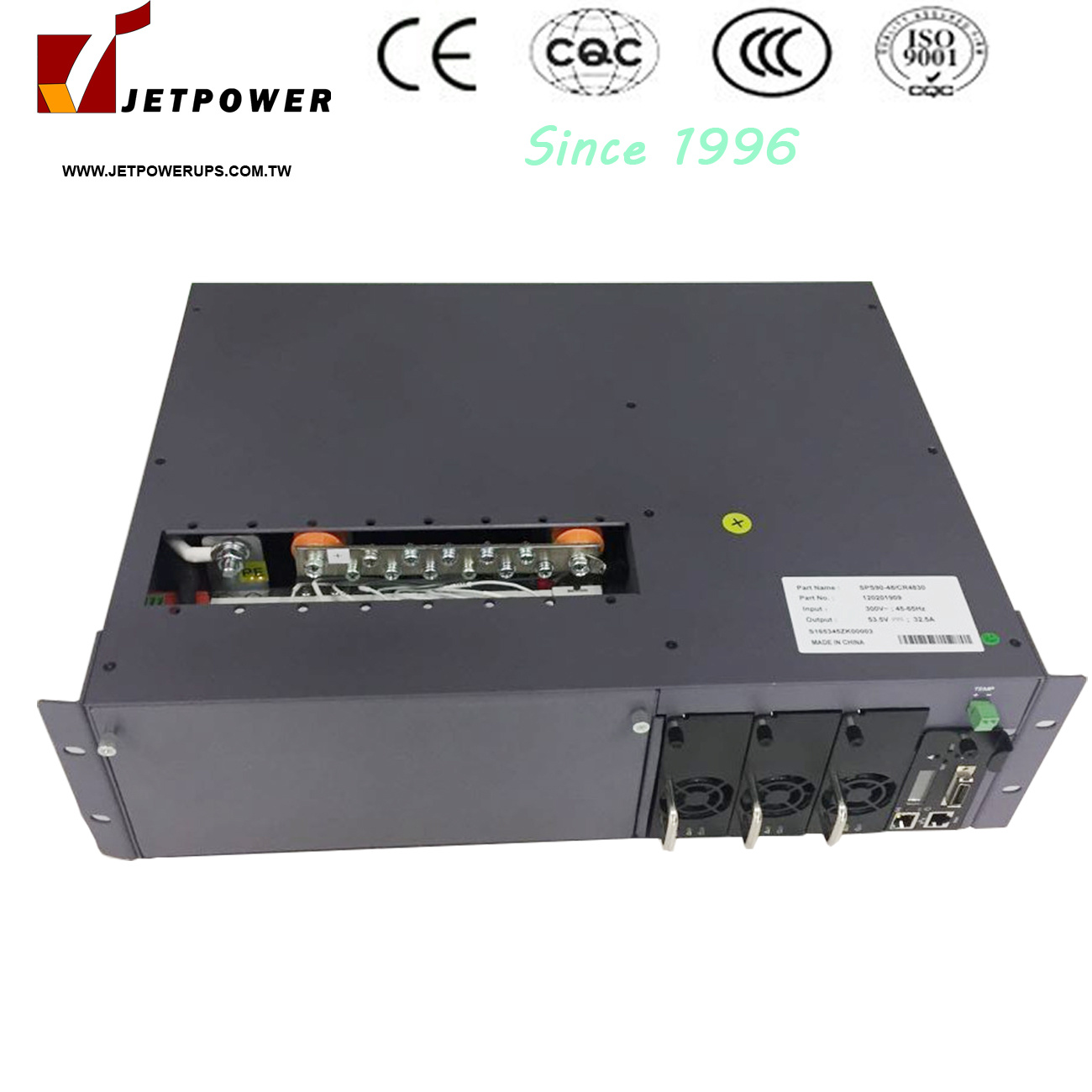 
                53,5V DC cargador de batería del sistema de alimentación de conmutación de 90 a 150 un rectificador de Telecom con pantalla plana Pack 3u
            