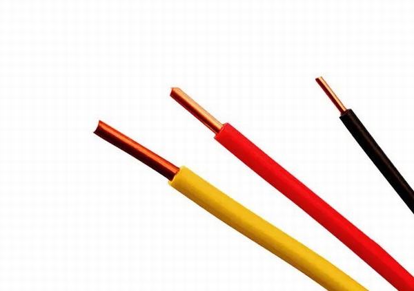 Chine 
                                 La couleur personnalisée sur le fil de câble électrique simple coeur de Câble isolé PVC 450 / 750 V                              fabrication et fournisseur