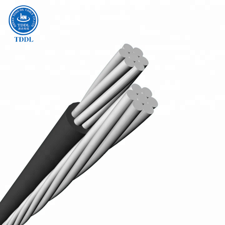
                Overhead-Stromübertragung verwendet XLPE Twisted Aluminium ABC-Kabel 2 x 10 mm2
            