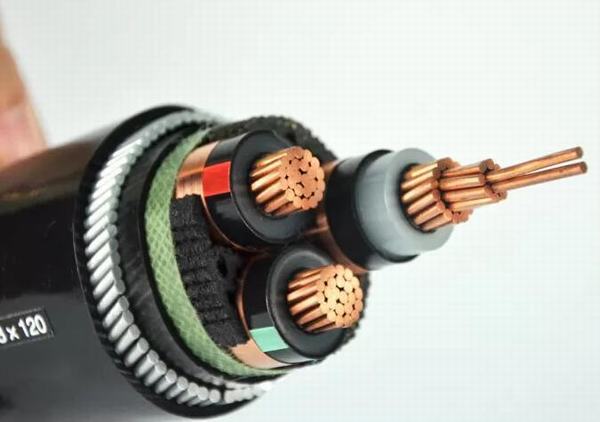China 
                                 Drei-Kern XLPE-Isolierkupfernes Kabel 33kv des stahldraht-gepanzertes elektrisches Kabel-300mm2 XLPE                              Herstellung und Lieferant