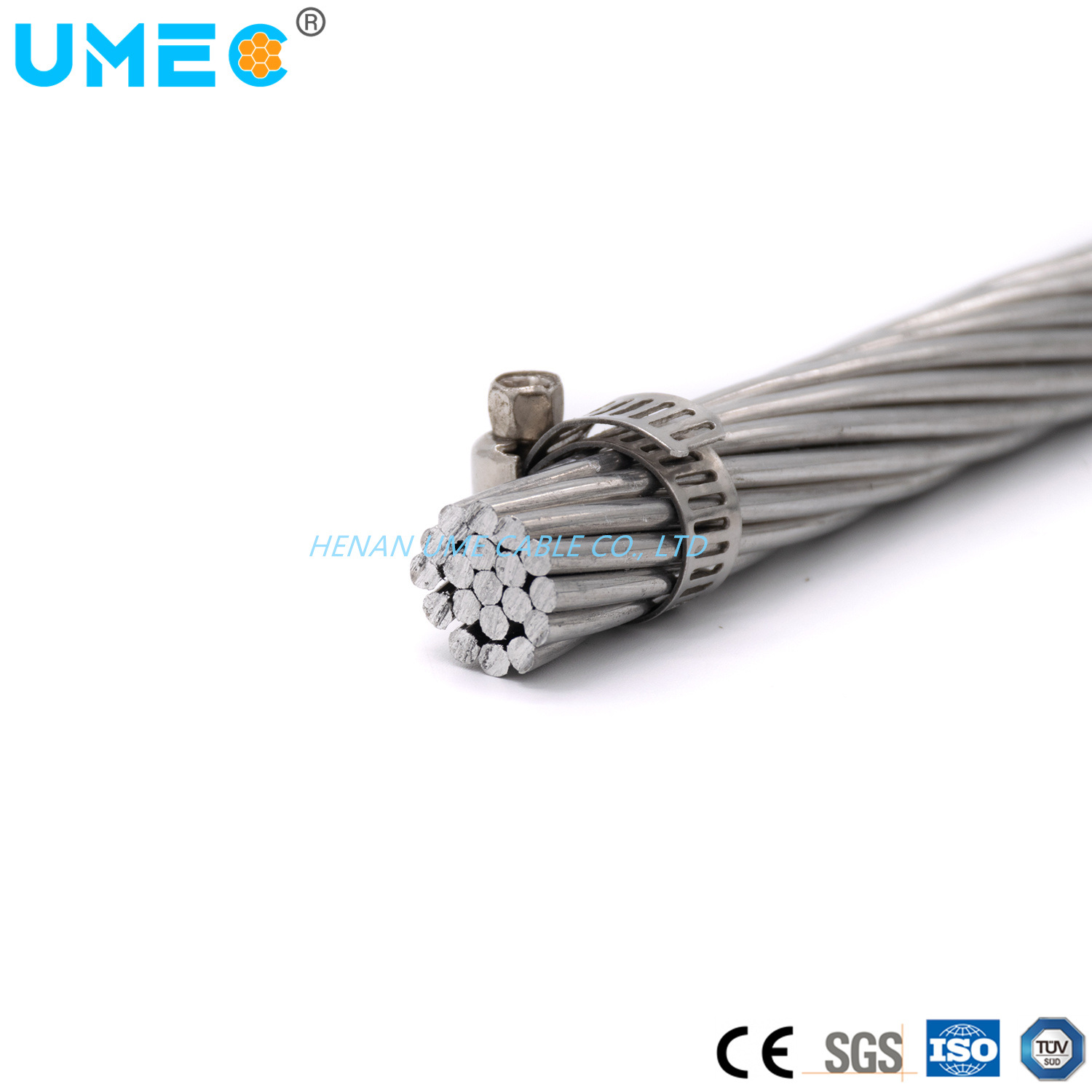 
                1350-H19 6201-T81 fil torsadé concentrique de fil conducteur Acar renforcé en alliage en aluminium
            