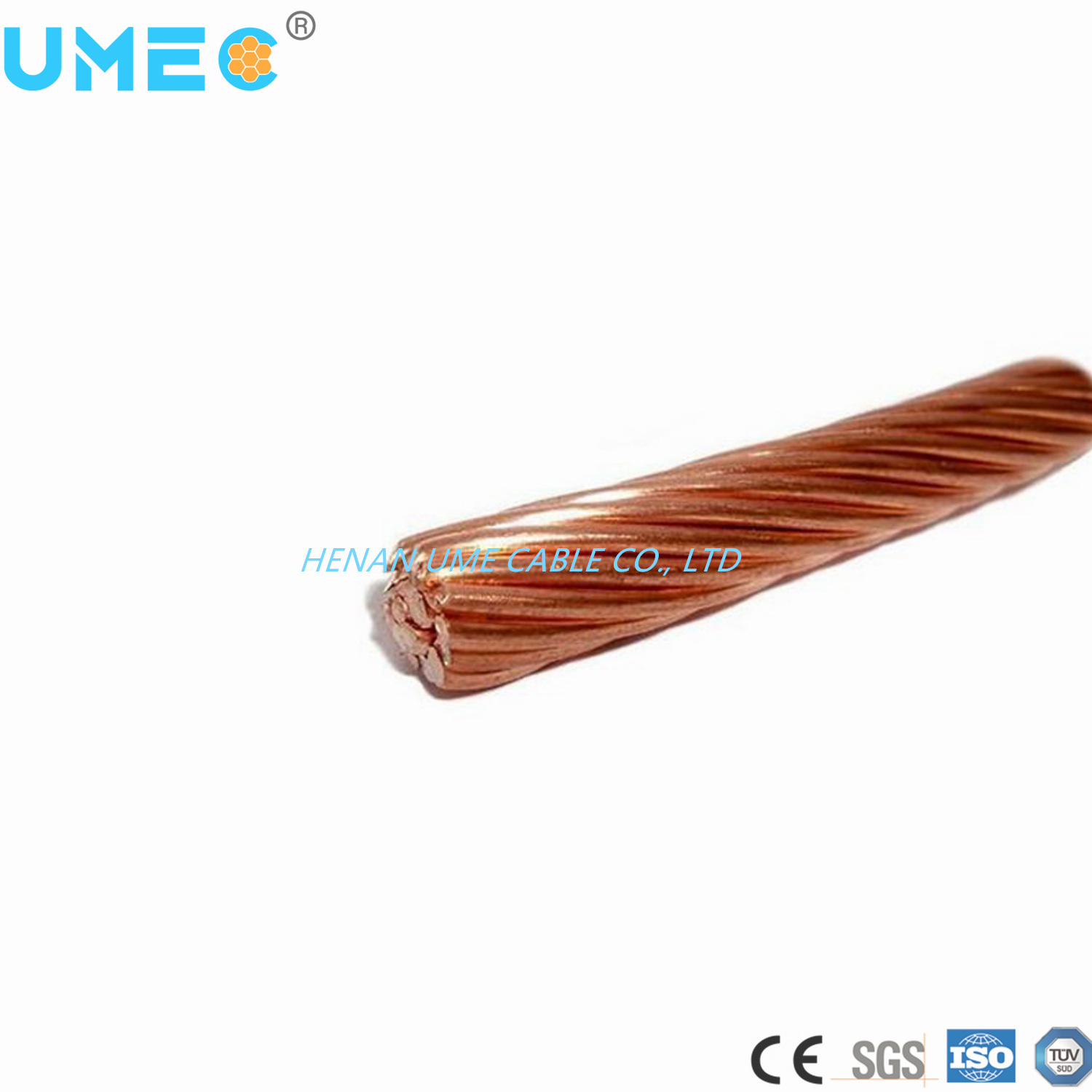 
                O fio condutor de nua Round Distribuição flexível o fio condutor de cobre nu
            