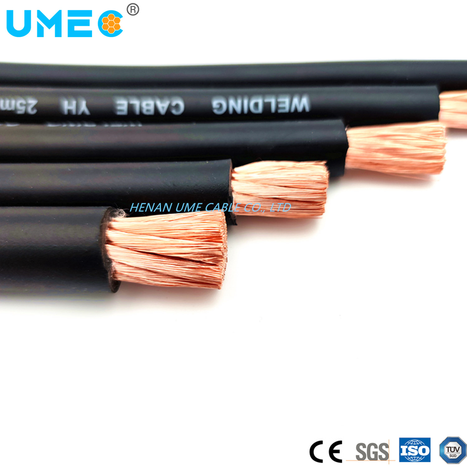 
                Electric Yh H01N2-D BS EN 50525-2-81 Cable de soldadura soldadura flexibles H01N2-E 35mm2 50mm2 de 95mm2 El cable eléctrico
            