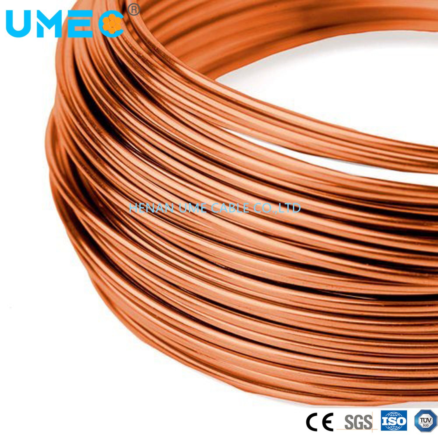 
                Conducteur électrique fil d′aluminium en cuivre et en aluminium (fil CCA) Polyester imide composé polyamide de 220 grades
            