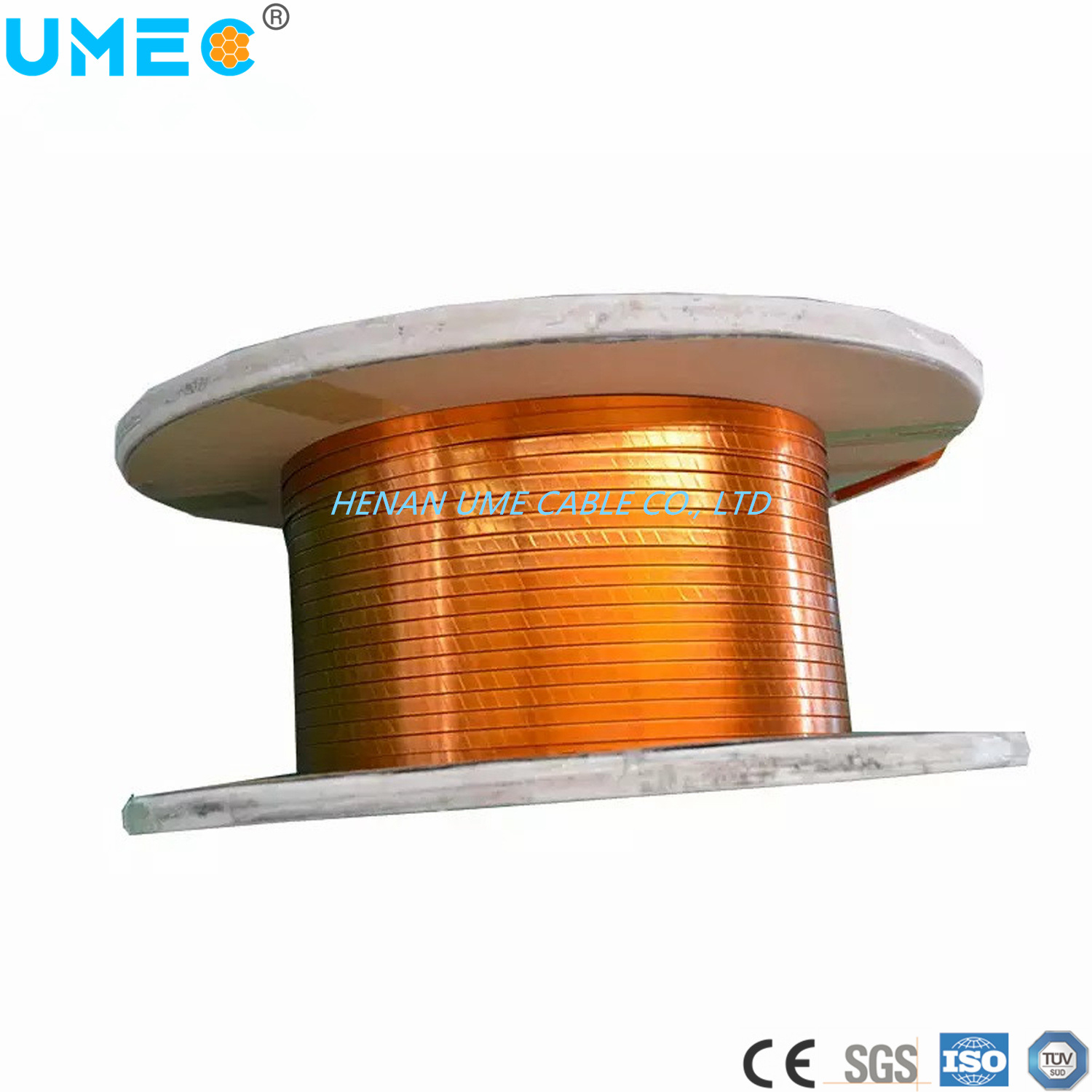 
                El cable plano de cobre eléctrico
            
