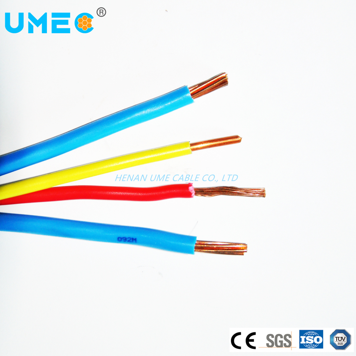 
                La norme CEI 60227 Tw Thw Thw-2 4 mm² 6 mm² 10mm² retardateur de flamme puissance de construction du câble de communication
            