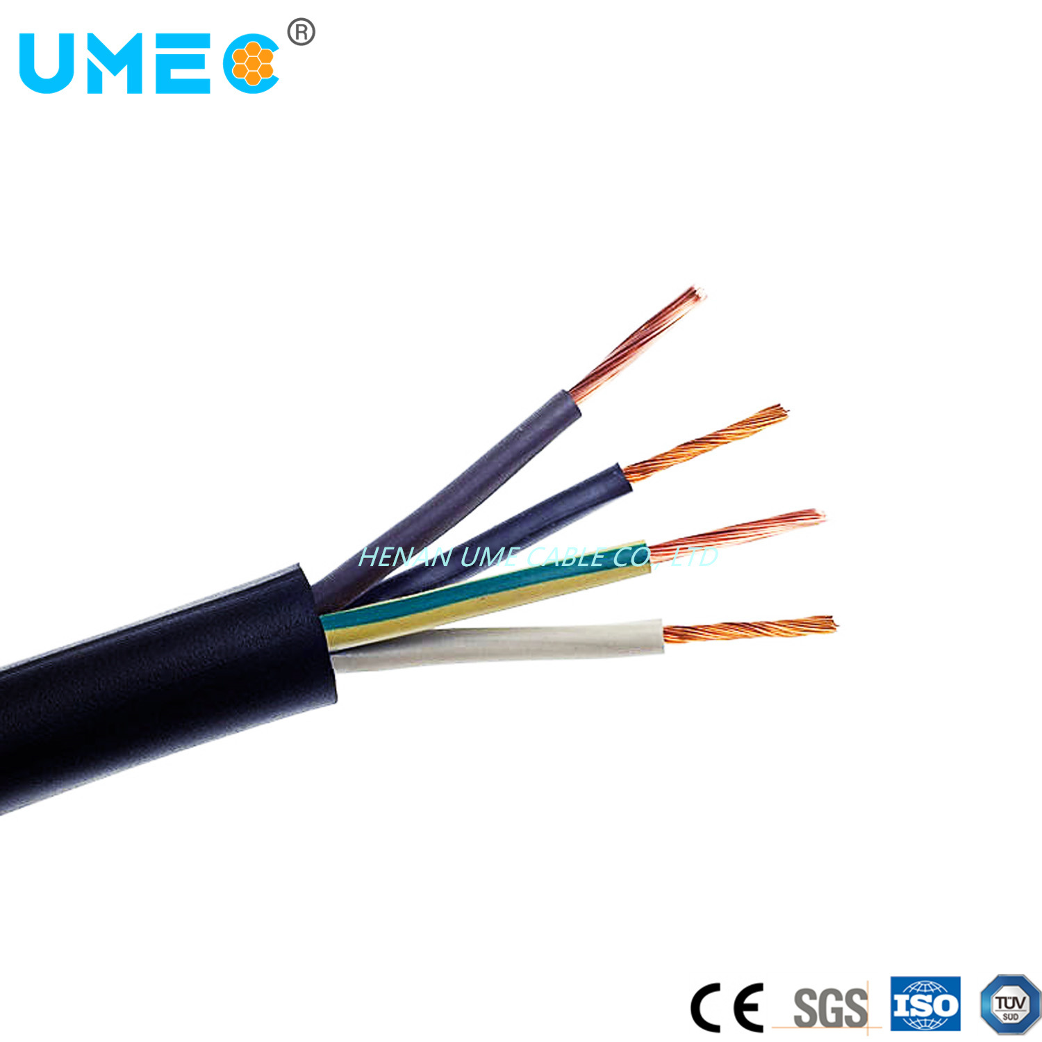 
                Cables flexibles de varios núcleos de los conductores de cobre trenzado H03VV-F/H03VVH2-F
            