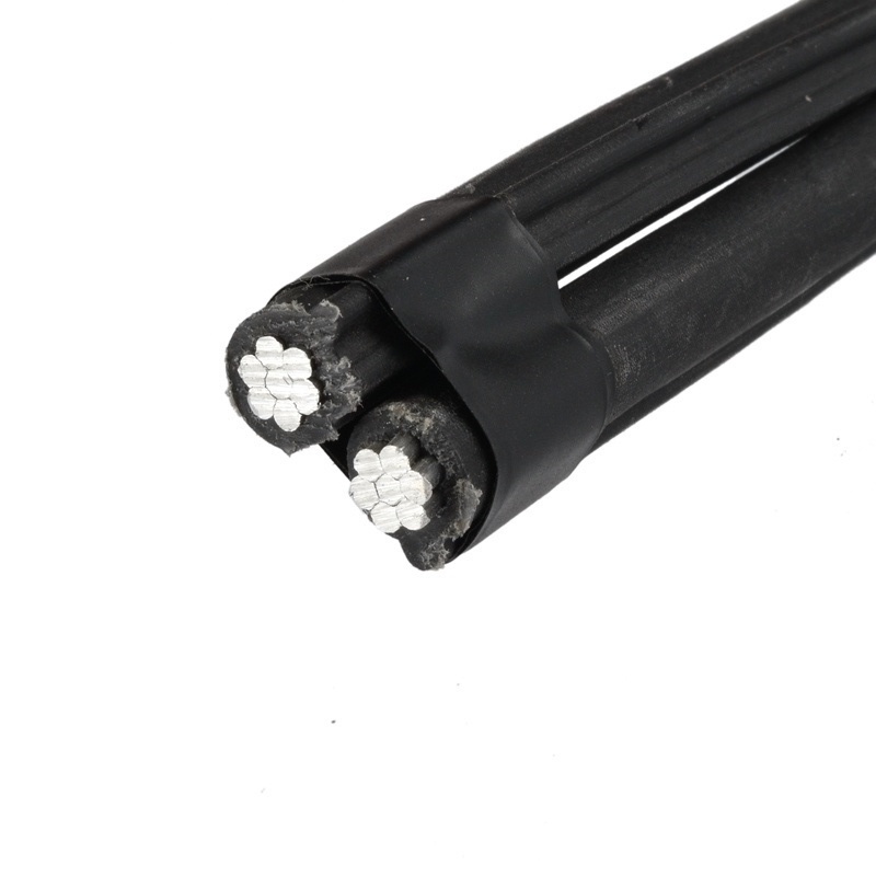 
                BS7807 0.6/1kv 10kv condutores de alumínio isolados de LDPE Antena cabo incluído Triplex Duplex Resistência às condições atmosféricas cabo ABC
            