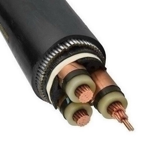 
                IEC60502 0.6/1Cabo kv 3 x 120mm2 Fios de cobre comprimido Conductor ou Alumínio Termorresistente XLPE isolamento do fio de aço Cabo Bainha exterior de PVC blindados
            