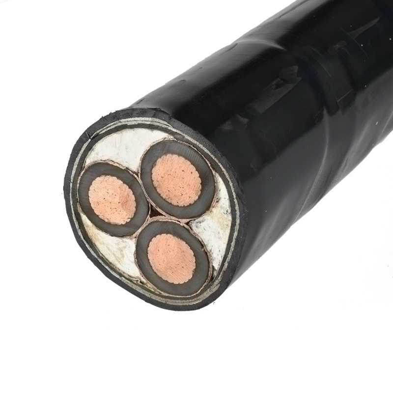 
                IEC60502 10kv 0.6/1kv Câble électrique 1 x 50mm2 3 x 120mm2 en acier ou en polyéthylène réticulé isolant en PVC Appuyez sur le fil en acier blindé câble blindé de gaine en PVC
            