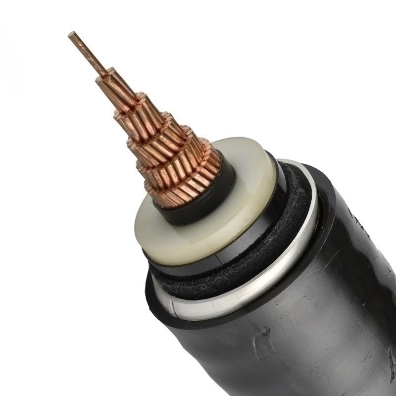 
                IEC60502 10kv 3 x 150mm2 3 x 240mm2 condutores de cobre XLPE isolamento do fio de aço da bainha de PVC viaturas blindadas de baixa emissão de fumaça livre retardador de chama de halogênio
            