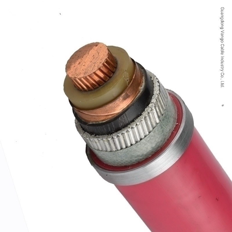 
                IEC60502 35kv 10kV 1 X 300mm2 1 X 500mm2 Cobre Conductor XLPE aislamiento cable de aluminio blindado cinta de cobre suave apantallado Cable de revestimiento de PVC resistencia a la intemperie
            