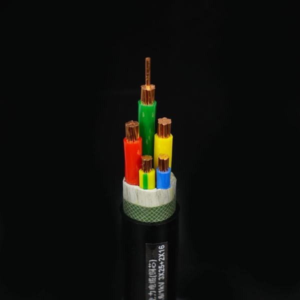 
                                 Câble d'alimentation basse tension d'isolement en polyéthylène réticulé gaine plomb 2X6+1x6 mm2                            