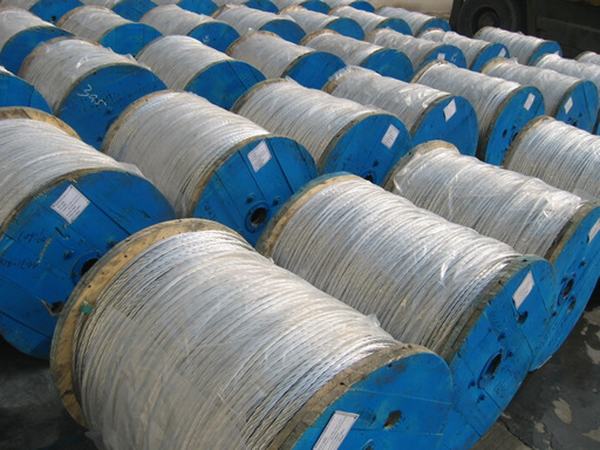 China 
                                 1/2" overhead de arame de aço revestido de zinco solo vertente de aço ASTM A475 CAS G12                              fabricação e fornecedor