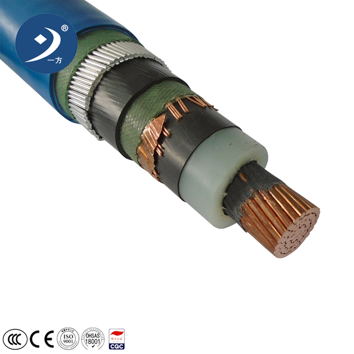 
                2/3/4 Core 50mm 70mm 95mm 120 mm2 18/46 Kv Yjv Xple 16mm Câble électrique Prix avec Lu ISO CCC
            