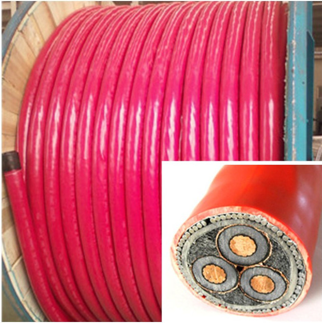 
                35 kv 1*50 mm2 1*60mm2 Cu/XLPE/PVC Câble d′alimentation Câble souterrain à moyenne tension
            