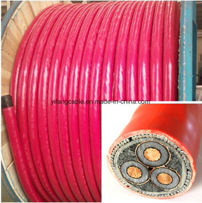 
                6/10 Kv Cu (AL) / / XLPE SWA PVC / (STA) Cable de alimentación con cable de alimentación eléctrica estándar VDE
            