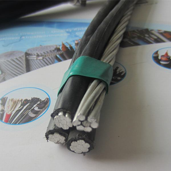 
                                 600V aislamiento XLPE de aluminio impermeable negro los cables de caída del servicio                            