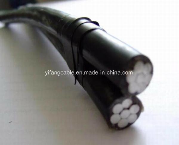 Chine 
                                 Les câbles en aluminium en polyéthylène réticulé groupés d'antenne 2X10 Sqmm, 2x16mm2 Câble ABC                              fabrication et fournisseur