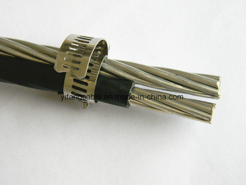 
                Duplex Aerial Bundle Twisted Aluminum Conductor Power Cable PVC/XLPE Electrical Cables 2*6AWG+1*6AWG
            