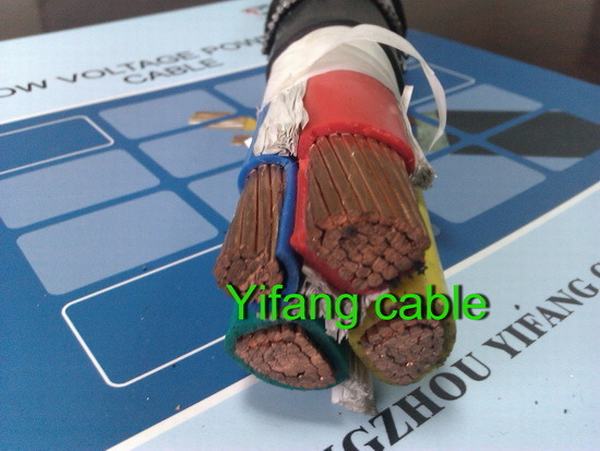 
                                 LV Unarmoured subterrâneo,, PVC Sheated Isolados em XLPE, 0.6/1kv cabo de alimentação                            