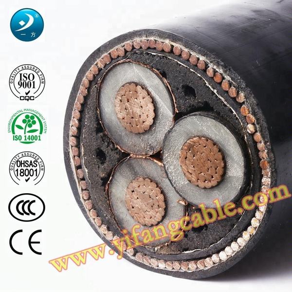 Chine 
                                 Les câbles électriques souterrains Yifang MV de l'énergie en plein air BS7835 - Core 35~4006.35/11kv 3 mm2 swa                              fabrication et fournisseur