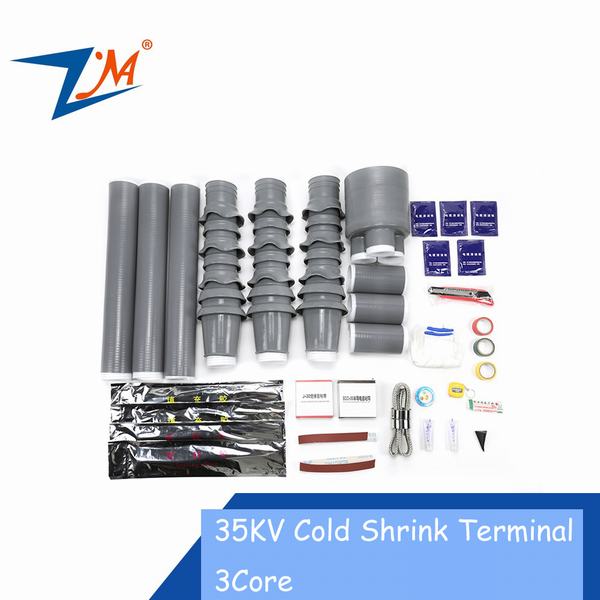 China 
                                 35kv em borracha de silicone Cold encolher o cabo exterior Kit Terminal três/Um núcleo                              fabricação e fornecedor