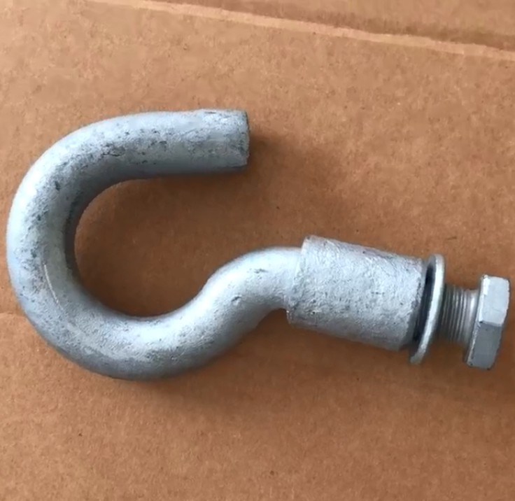 
                Galvanized Electrical Pole Line Fitting Yjbh Type Pig Tail Hook
            