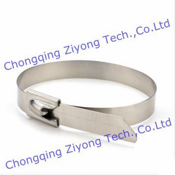 China 
                        Uncoated Ball Lock Stainless Steel Cable Ties
                      manufacture and supplier