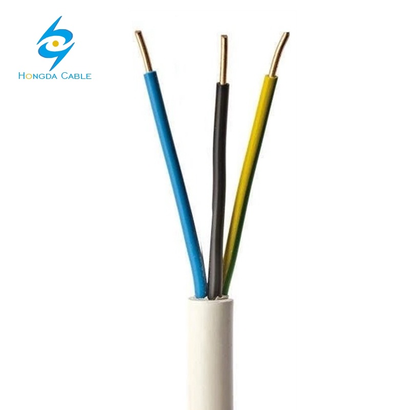 
                0.6/1kv 3 Core Cu Core Insualted Nyy PVC recubierto de PVC de cable de alimentación
            