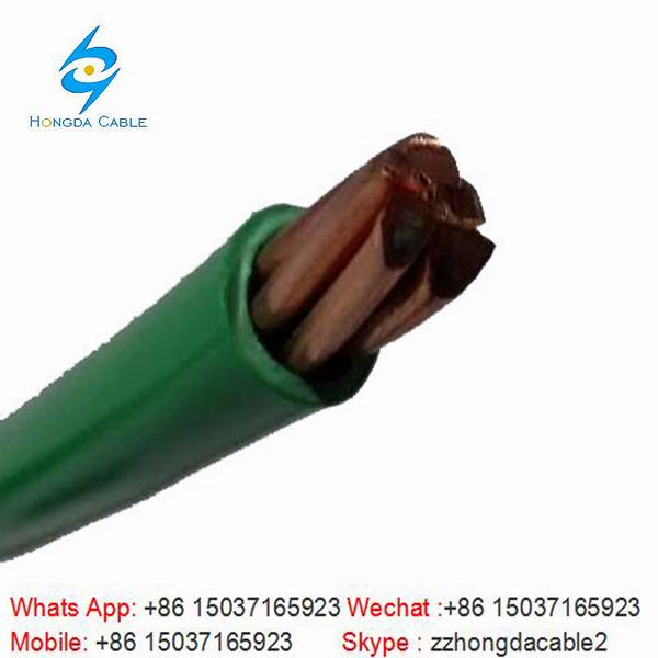 Chine 
                                 1 AWG du fil électrique en cuivre en fil de cuivre multibrins isolés en PVC                              fabrication et fournisseur