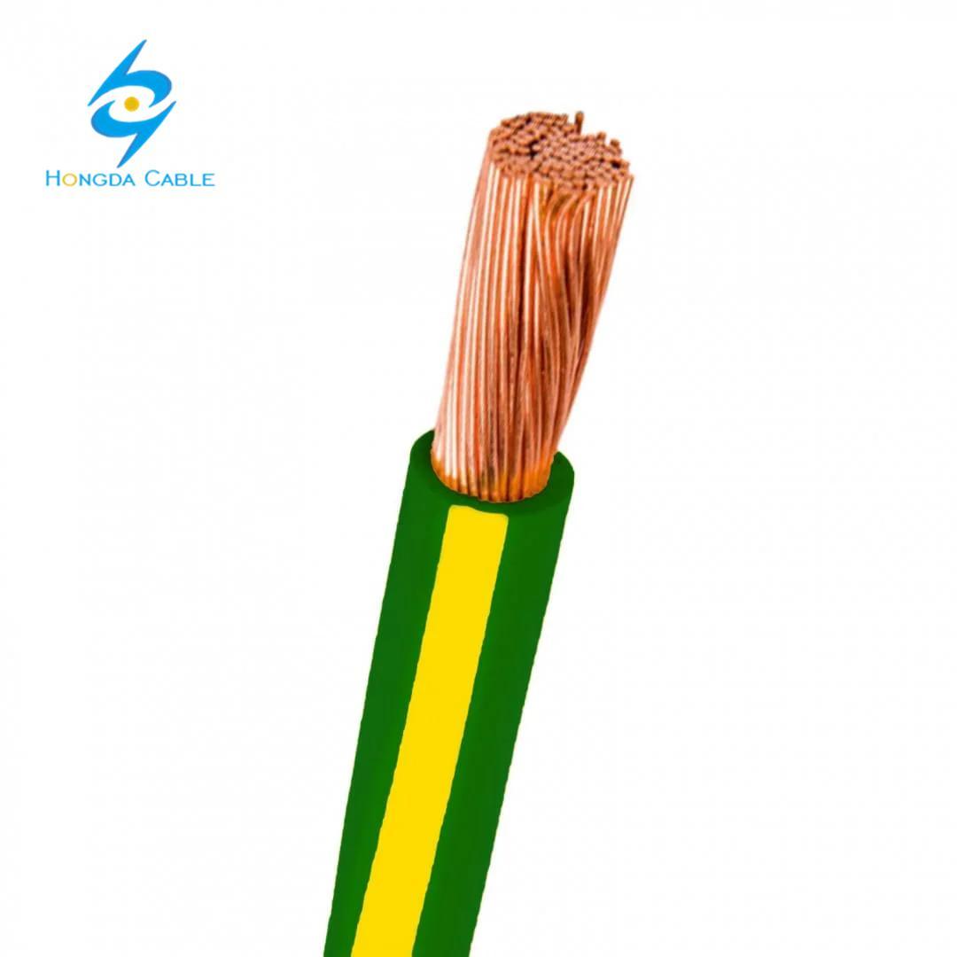 
                1x70 mm2 Insualted PVC Cu/PVC cabo de massa Verde Amarelo ECC
            
