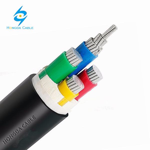 Chine 
                                 1kv 3+1 Core Inuslated en polyéthylène réticulé à gaine PVC Aluminium bon marché câble électrique                              fabrication et fournisseur