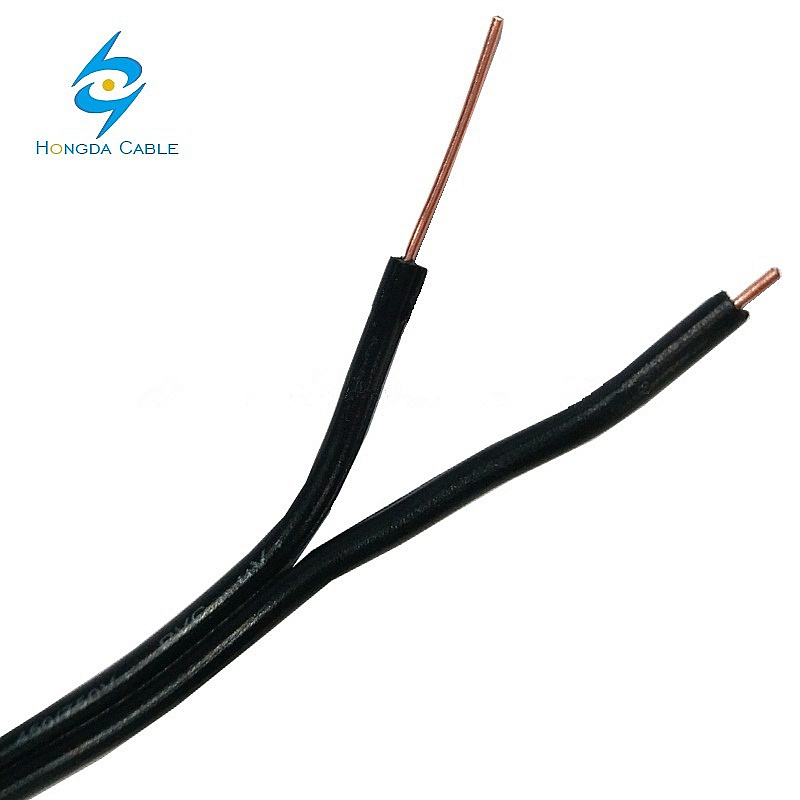 
                De 2 núcleos de 0,8 mm 0,5 mm2 CCS caída de Cable de teléfono de alambre de cobre del cable al aire libre
            