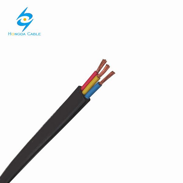 Chine 
                                 3 conducteurs câble souple plat câble électrique 3X2.5                              fabrication et fournisseur