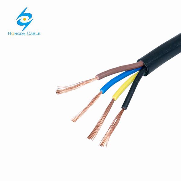 China 
                                 300/500V 0,5 mm2 de 0,75 mm2 de 4 núcleos de aislamiento de PVC forrado cable flexible                              fabricante y proveedor
