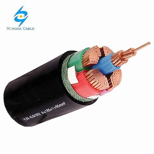 Chine 
                                 4+1 Core Câble d'alimentation de base de cuivre Yjv 1kv 4X150 + 1X70 4X120 + 1X70                              fabrication et fournisseur