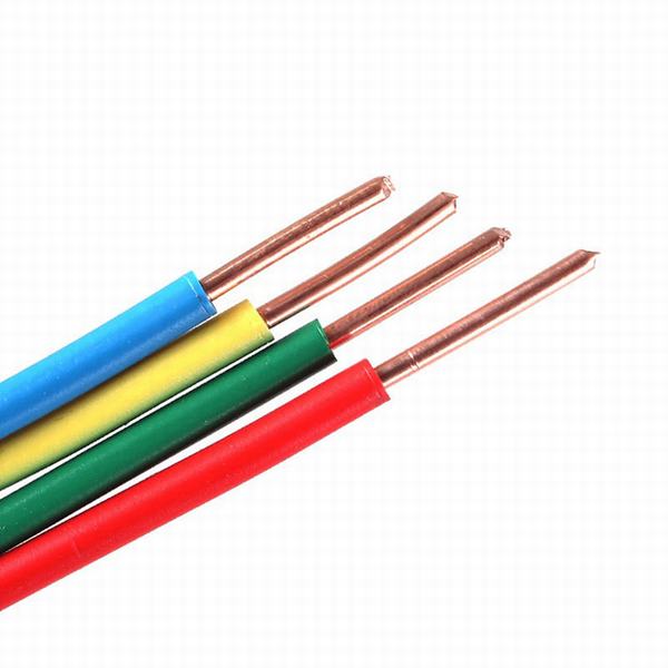 China 
                                 450/750V Single Core de 1,5 mm de cable eléctrico de 2,5 mm y cable de alambre de cobre aislados con PVC                              fabricante y proveedor