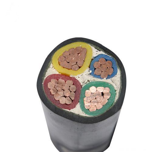
                4c PVC Insualted PVC Sheathed Copper Core Electrical Cable Nyy VV
            