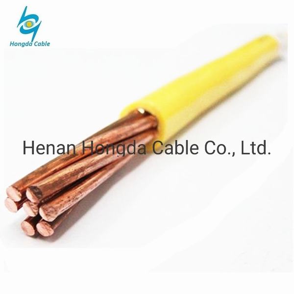 China 
                                 600V 4 2 1 1/0 AWG Conductor de cobre aislados con PVC Thw Tw cable eléctrico                              fabricante y proveedor