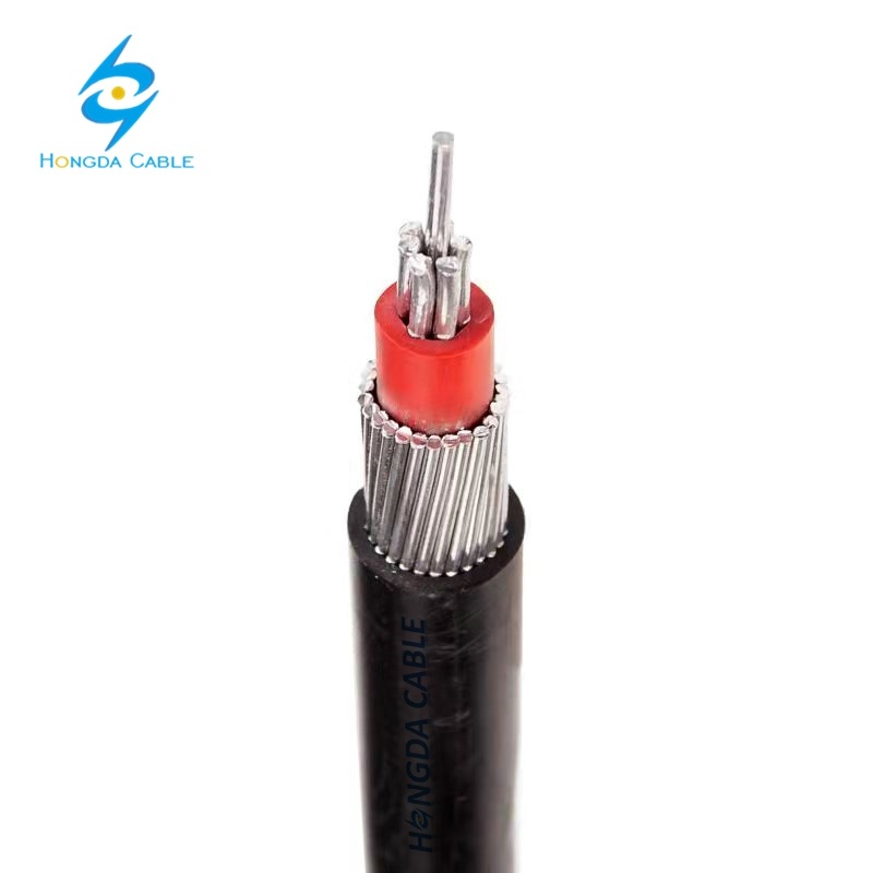 
                                 Cable concéntrico de aluminio con dos núcleos de comunicación el Cable de cobre                            