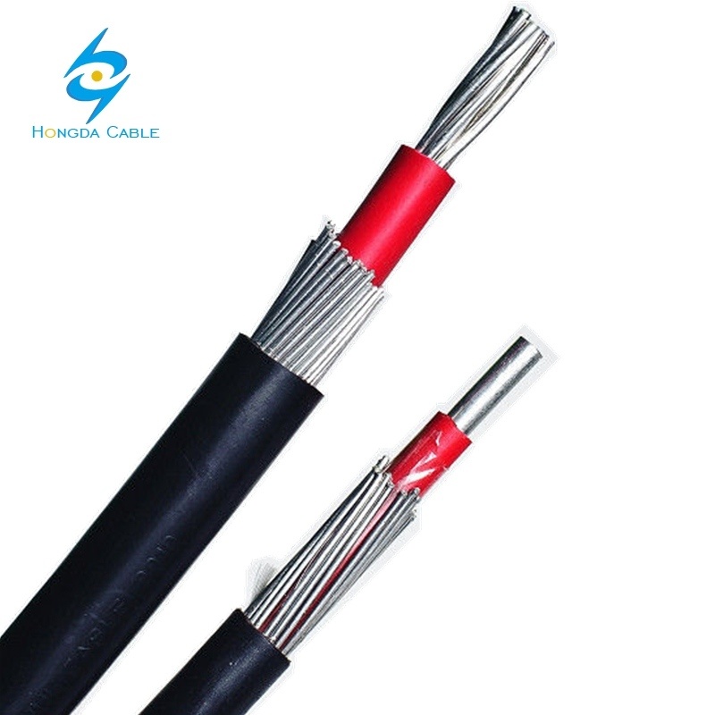 
                El cable neutro concéntrico de aluminio Cable concéntrico XLPE 2x16mm 2X6AWG
            