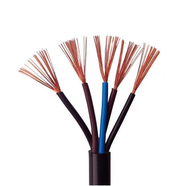 
                Câble électrique flexible H05VV-F en PVC isolé 300 V Cu/PVC/PVC/500V PVC
            