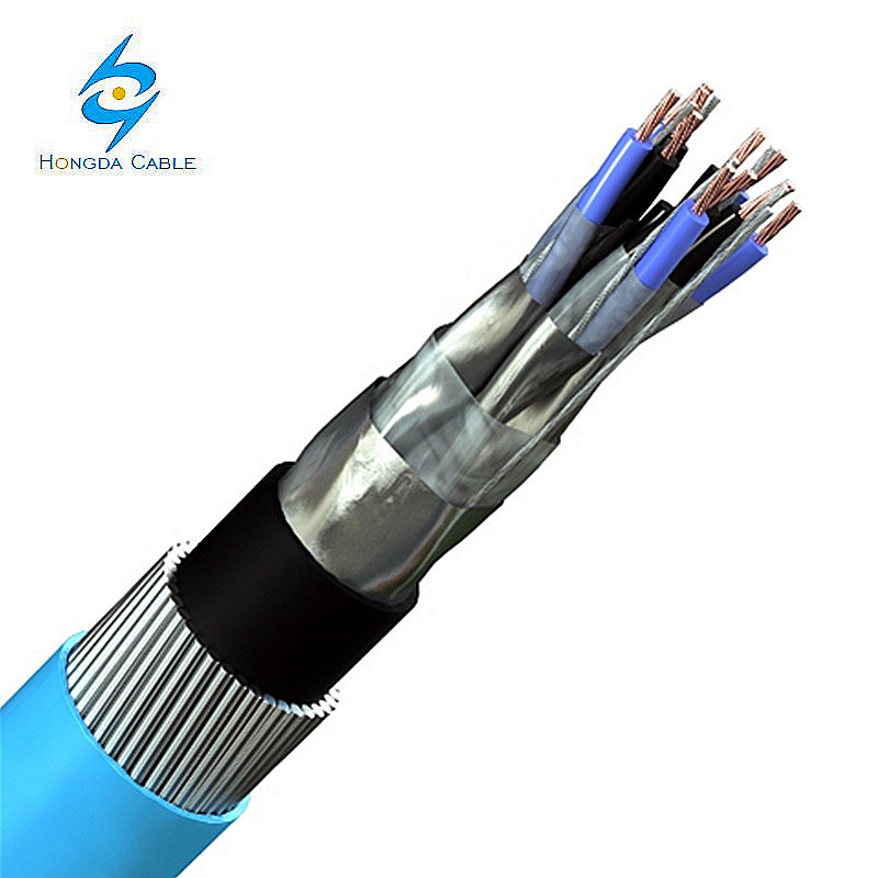 
                Cu XLPE Is OS Swa LSZH 0.75mm 1.5mm 2.5mm Shielded Twisted Pair Armoured Instrumentation Cable
            