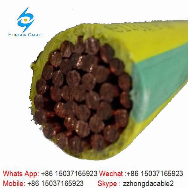 China 
                        Earth Ground Cable Green-Yellow PVC Insulated Wire
                      manufacture and supplier