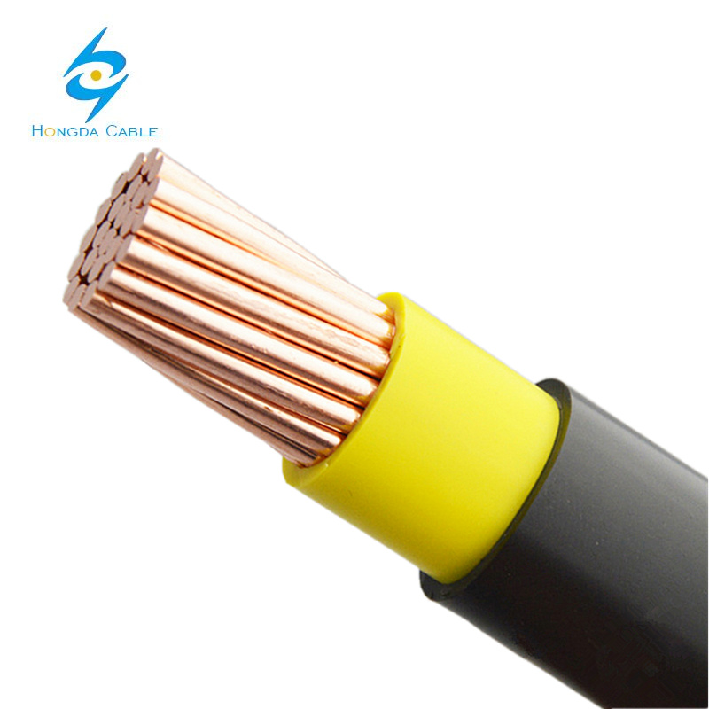 
                El cable eléctrico Nyy 80c Single Core 0, 6/1 Kv aislados con PVC, la construcción de cables eléctricos
            